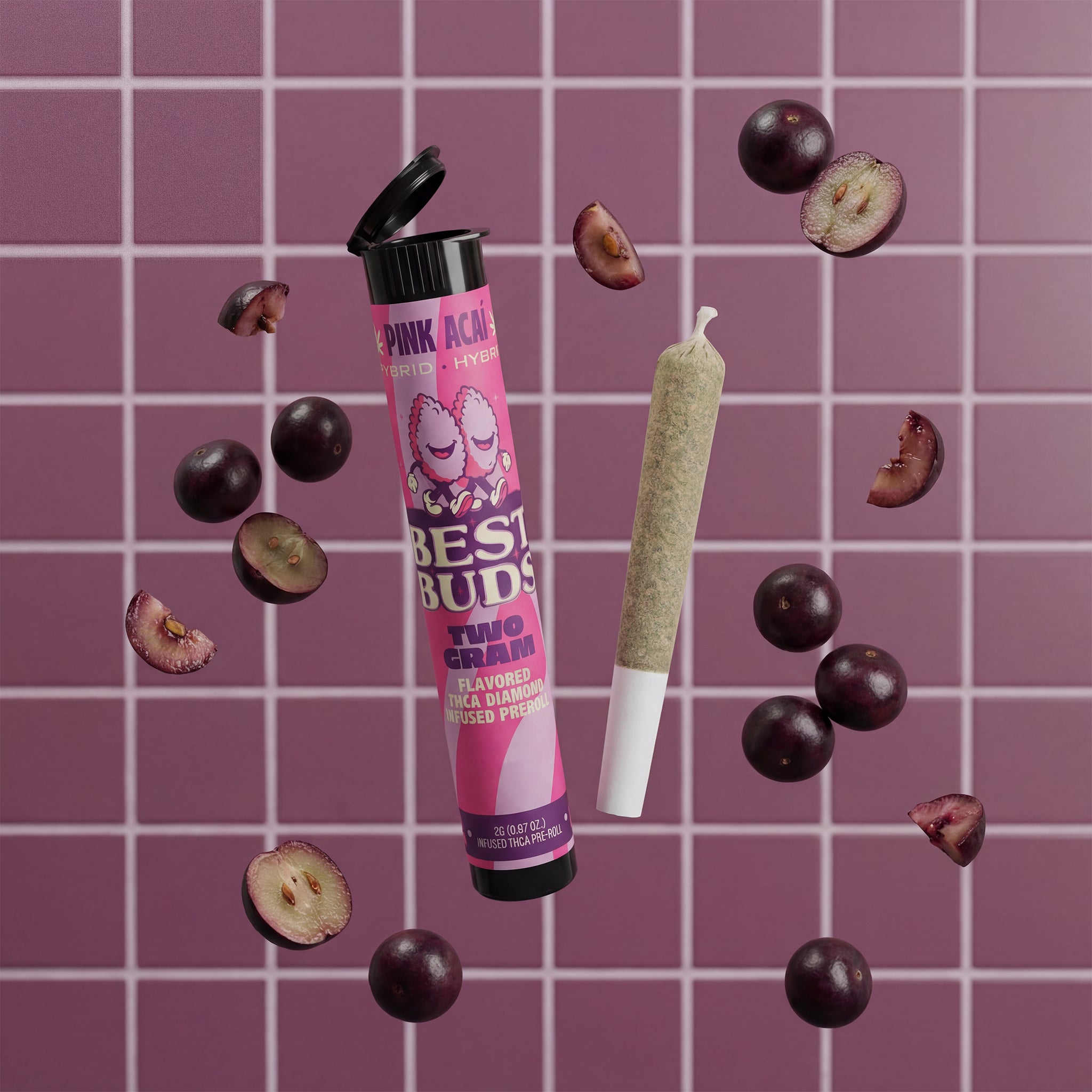 Pink Acai Diamond Infused Pre Roll 2g